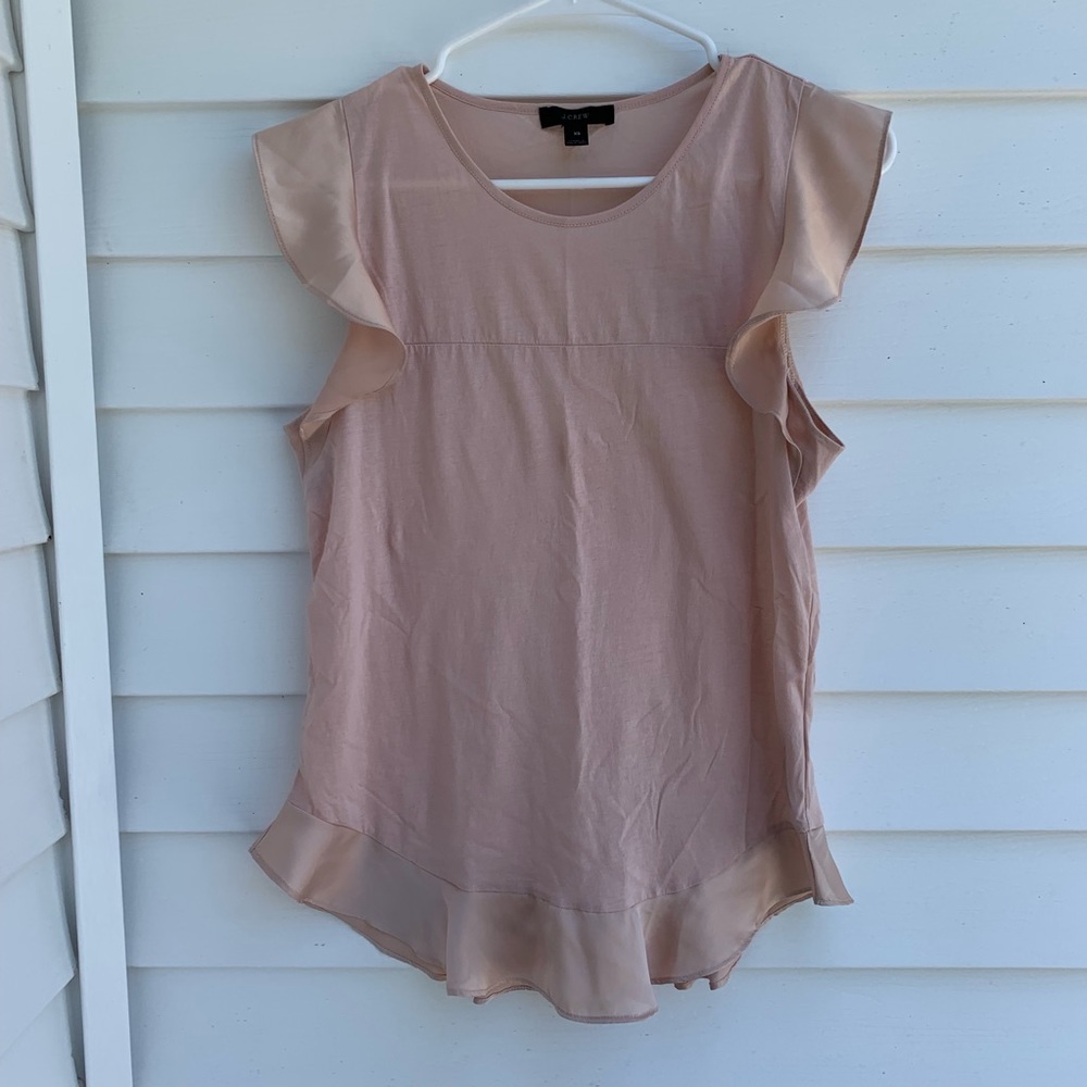 J.Crew T-shirt with silk Blush